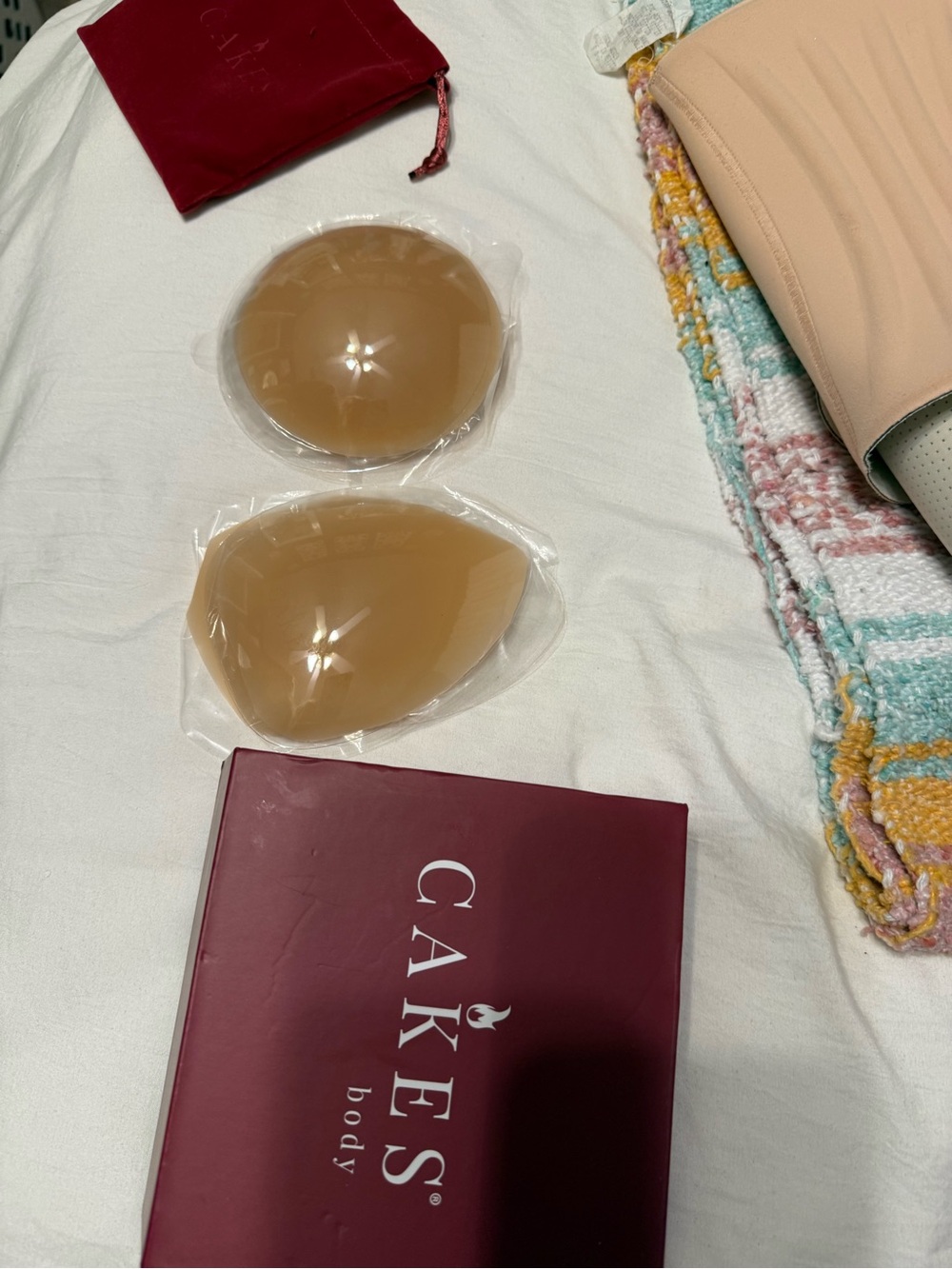 Cake Silicone Adhesive Bra Cups - Nude